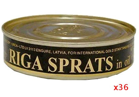 Smoked Riga Sprats in Oil, CASE, (36 x 160g) by Undo - Parthenon Foods
