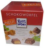 Ritter Sport Schokowurfel, 4 flavors, 176g, 22pc box - Parthenon Foods
