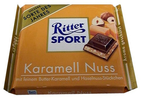 Ritter Sport Karamell Nuss, 100g - Parthenon Foods