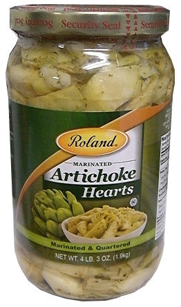 Marinated Artichoke Hearts (Roland) 67oz (1.9kg) - Parthenon Foods