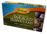 Smoked Baby Clams (Roland) 3 oz (85g) - Parthenon Foods