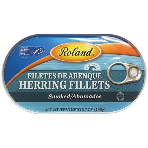 Roland Smoked Herring Fillets, 6.7-Ounce Box (Pack of 6) - Parthenon Foods