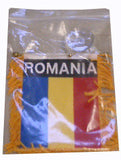 Romanian Flag with String and Suction Cup, 4x6 in. - Parthenon Foods