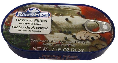 Herring Fillets in Paprika Sauce (RugenFisch) 200g - Parthenon Foods
