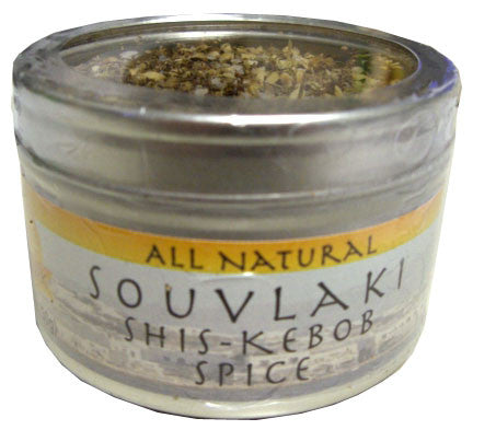 Souvlaki Shis-kebob Spice, 1.75 oz (50g) can - Parthenon Foods