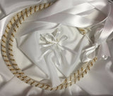 Stefana, Wedding Crowns, White Pearl and Gold, 1 Pair - Parthenon Foods