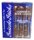 Gourmet Rock Candy Swizzle Sticks, Amber (DP) 125g (4.5oz) - Parthenon Foods