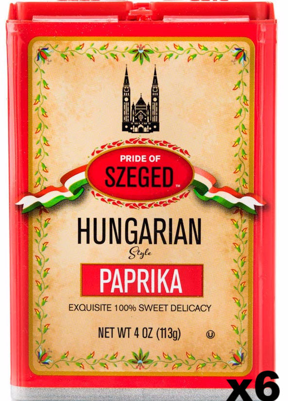 Hungarian Style Paprika, Sweet, (Szeged) CASE (6 x 4oz