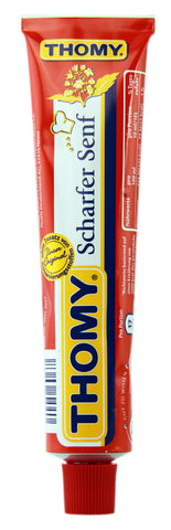 Thomy Scharfer Senf - HOT Mustard, 100ml tube - Parthenon Foods