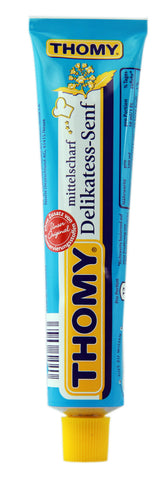 Thomy Delikatess Senf - Mild Mustard, 100ml tube - Parthenon Foods