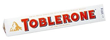 Toblerone White Chocolate, 100g (3.52 oz.) - Parthenon Foods