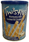 Twisties Wafer Rolls, Vanilla, 400g - Parthenon Foods