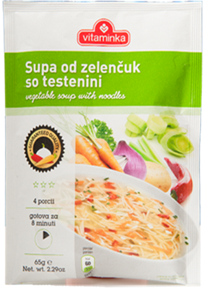 Vegetable Noodle Soup (vitaminka) 2.2oz - Parthenon Foods