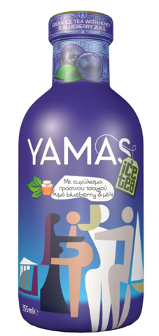 YAMAS Blueberry Ice Tea, 355ml - Parthenon Foods
