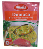 Beef Flavor Noodle Soup, Domaca (Yumis) 65g - Parthenon Foods