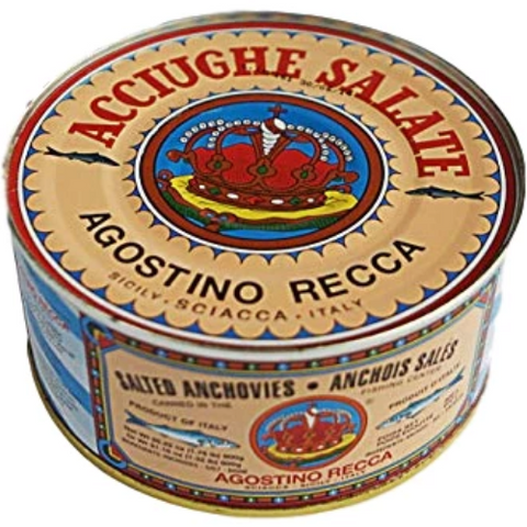 Salted Anchovies (AgostinoRecca) 5 Kg Brand in stock may vary. - Parthenon Foods