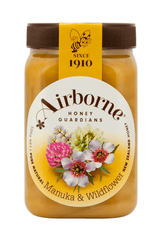 Airborne Manuka with Wildflower Honey, 17.85oz (500g) - Parthenon Foods