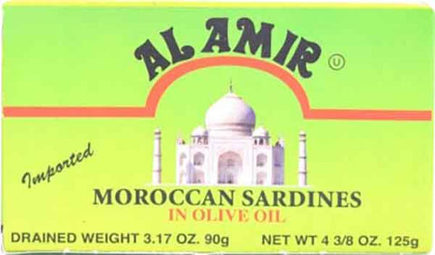 Moroccan Sardines in Olive Oil (Al AMIR) 125g - Parthenon Foods