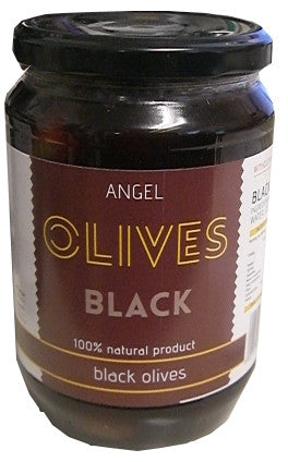Angel Greek Black Olives, 700g - Parthenon Foods