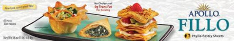 Apollo Fillo Dough #7, 1lb - Parthenon Foods