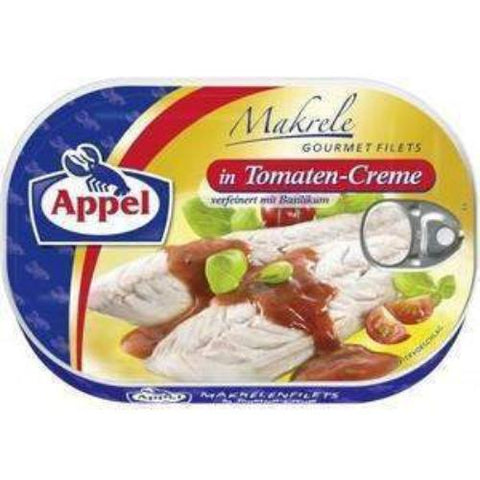 Mackerel Fillets in Tomato Cream (Appel) 200g - Parthenon Foods
