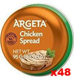 Chicken Pate (Argeta) CASE (48 x 95g) - Parthenon Foods