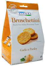 Bruschettini, Garlic & Parsley (Asturi) 120g - Parthenon Foods