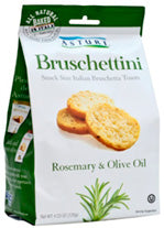 Bruschettini, Rosemary and Olive Oil (Asturi) 120g - Parthenon Foods