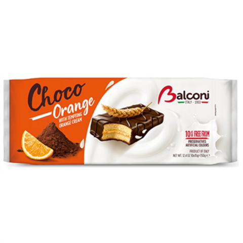 Choco Orange Cakes (Balconi) 10 snacks, 350g - Parthenon Foods