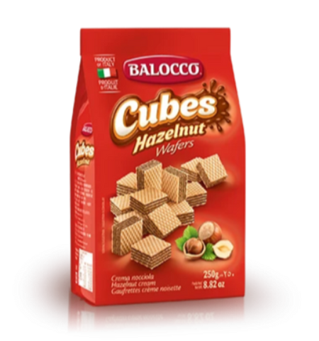 Hazelnut Wafers (Balocco) 250g bag - Parthenon Foods