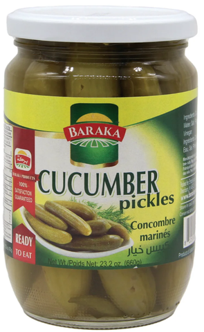 Cucumber Pickles (Baraka) 23.2oz (660g) - Parthenon Foods