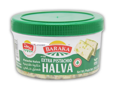 Halva with Pistachio (Baraka) 14 oz (400g) - Parthenon Foods