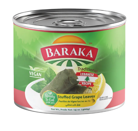 Stuffed Grape Leaves (Baraka) 14.12 oz (400g) - Parthenon Foods