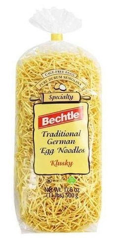 Klusky Traditional German Egg Noodles (Bechtle) 17.6 oz (500g) - Parthenon Foods
