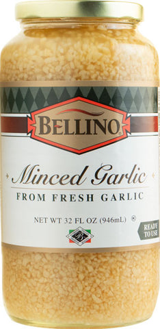 Minced Garlic in Water (Bellino) 2lb (32oz) - Parthenon Foods