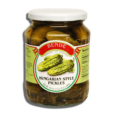 Hungarian Style Pickles, (Bende) 24oz - Parthenon Foods