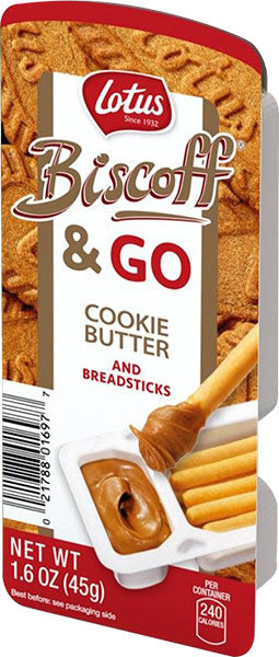Biscoff & GO Cookie Butter and Bread Sticks (Lotus) 1.6 oz (45g 