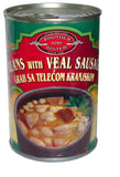 Beans with Veal Sausage (BrotherAndSister) 15 oz (425g) - Parthenon Foods