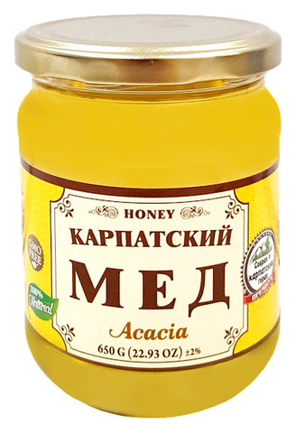 Acacia Honey (Carpathian) 650 g (22.93 oz) - Parthenon Foods