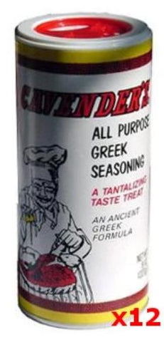 Cavenders All Purpose Greek Seasoning CASE (12x3.25oz) - Parthenon Foods