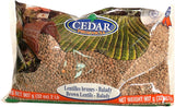 Whole Brown Lentils, Balady (Cedar) 2 lb - Parthenon Foods