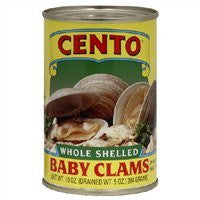 Cento Whole Shelled Baby Clams 10 oz (284 g) - Parthenon Foods