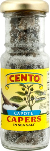 Capers in Sea Salt (Cento) 2 oz - Parthenon Foods