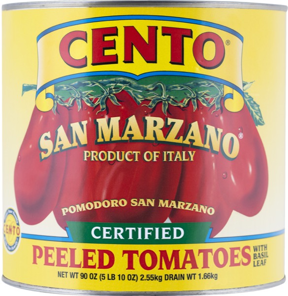 San Marzano Peeled Tomatoes (Cento) 90 oz – Parthenon Foods