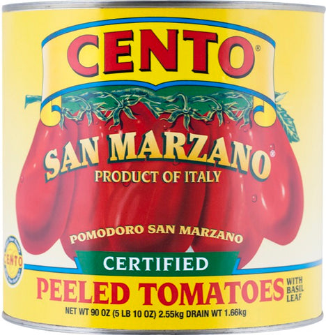 San Marzano Peeled Tomatoes (Cento) 90 oz - Parthenon Foods