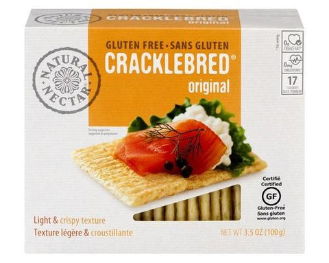 Gluten Free Cracklebred - Original (Natural Nectar) 3.5 oz (100g) - Parthenon Foods