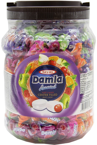 Damla Center Filled Soft Candy (Tayas) 850g (29.98 oz) - Parthenon Foods