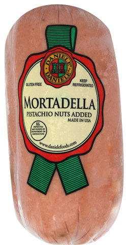 Mortadella Midgets With Pistachios, approx. 1lb - Parthenon Foods