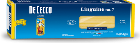 Linguine Pasta #7 (DE CECCO) 1 lb (453g) - Parthenon Foods