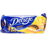 Delicje - Soft Biscuit Topped with Chocolate - Orange Filling, 147g - Parthenon Foods